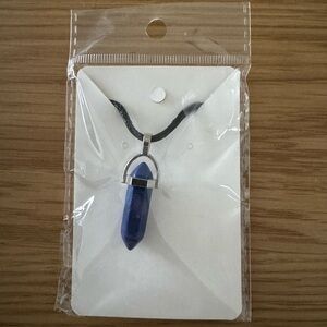 Howie Creations Blue Crystal Pendant Necklace - NWOT